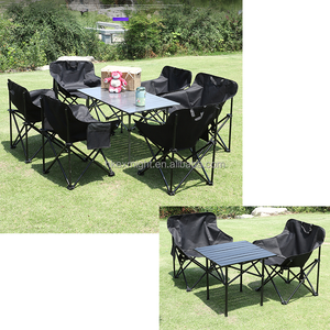 S Size Lightweight <b>Foldable</b> Steel Picnic Garden Dining <b>Table</b> Portable <b>Outdoor</b> Furniture for School Camping Cheap Price Barbecue - Product Image 6