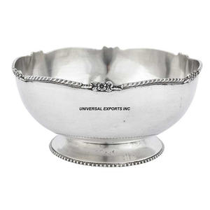 Pedestal de metal Frutero Forma redonda Diseñador Dulce Cuenco Acabado en oro Lujo Nuevo Metal Chocolate Bowl - Product Image 4