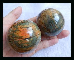 ลูกบอลคริสตัลรูปหินบลัดสโตนธรรมชาติลูกบอลทรงกลมตกแต่งทันสมัยสำหรับการรักษาและเรกิสำหรับเป็นของขวัญแฟชั่นสร้อยข้อมือลูกปัด - Product Image 5