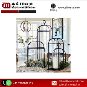 Granja decorativa Vintage linterna hogar sala de estar Mantel Patio Mesa Navidad decoración festiva otros candelabros vela - Product Image 5