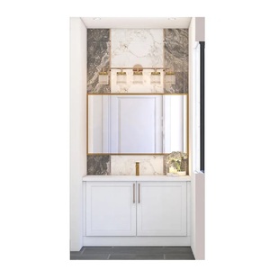 Ukuran disesuaikan kamar mandi Vanity Combo Online dukungan teknis Modern kayu Freestanding Vanity dengan 3 tahun garansi - Product Image 4