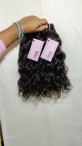 Cabello humano Remy indio crudo 14 pulgadas máquina de ondas naturales trama doble 100 gramos JERRY HAIRS A10 mejor calidad vendedor a granel - Product Image 4