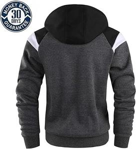 Sudadera con Capucha de Algodón 100% Personalizada con Logo para Gimnasio, para Hombre, de Gran Gramaje 300g, con Cremallera, Estampado Oversize y Bordado 3D, Estilo Urbano - Product Image 1