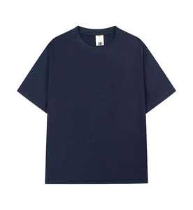 Verano caliente tendencia estilo venta 230gsm 100% algodón camiseta serigrafiada de gran tamaño cuello redondo Camiseta - Product Image 4