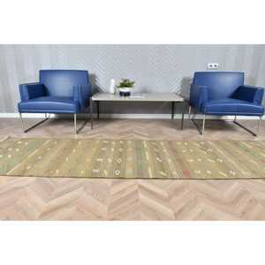 Turkish 2.7x10.1 ft <b>Runner</b> <b>Rug</b>, Vintage <b>Rug</b>, Kilim Brown Floral <b>Rug</b> - Product Image 3