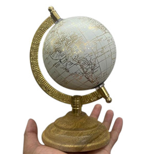 Support armillaire en métal en or fini nouveau support globe en métal dernier décor nautique armillaire en prix de gros - Product Image 1