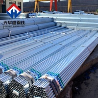 Tuyau en acier galvanisé, tuyau de distribution d'huile, pliage à chaud, revêtement en zinc par immersion à chaud, DN15-DN200, 6m, ISO 9001, CE, tuyau en acier soudé