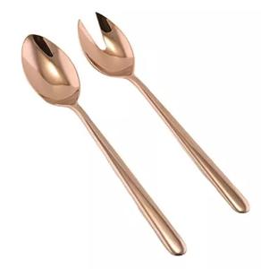 Couverts de mariage en métal cuillères fourchette en métal or Rose couverts de dîner argenterie mate en acier inoxydable 4 pièces ensemble de couverts - Product Image 2
