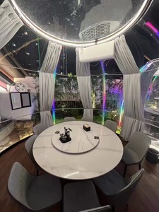 풀 하우스 폴리 카보네이트 야외 투명 하우스 세트 돔 알루미늄 전시 텐트 투명 이글루 돔 하우스 - Product Image 3