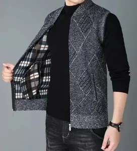 Logo personnalisé hommes fermeture éclair polaire gilet respirant coupe-vent sans manches veste décontracté hiver vêtements de travail uniforme OEM Service - Product Image 2