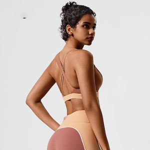 สปอร์ตบราสไตล์เรียบง่ายป้องกันการกระแทกดันทรงแบบไร้รอยต่อระบายอากาศได้ดีสำหรับโยคะวิ่งยิมฟิตเนส - Product Image 4