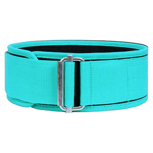 Ceinture en nylon robuste 4 pouces de large pour l'haltérophilie, la musculation, la musculation, la gym légère et la boucle en acier inoxydable. - Product Image 5