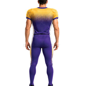 Uniforme de Fútbol Americano Estilo Jersey Atlético Ligero y Pantalones Acolchados Flexibles Diseñados para Velocidad y Rendimiento - Product Image 5