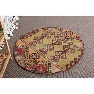 พรมสไตล์ตุรกีโบราณขนาด3.1 x สีส้มแดงแบบคลาสสิก3.1ft ถักทอลายขนสัตว์วัสดุขนสัตว์ความหนา10มม. สำหรับวัยรุ่น - Product Image 4