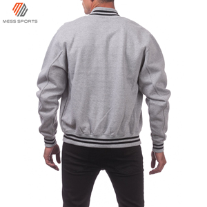 2024 MESS SPORTS Custom Design <b>Men</b> Double Adjustable Streetwear Varsity <b>Jacket</b> Plain Wool/Polyester Breathable Windproof Winter - Product Image 2