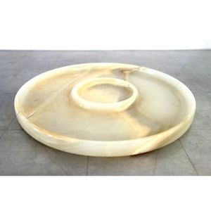 White Resin <b>Chip</b> and Dip Platter Stylish Resin <b>Chip</b> Bowl Elegant Dip Serving Plate High-Quality Resin <b>Chip</b> and Dip Dish - Product Image 6