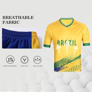 Kits de camisetas de fútbol por sublimación de poliéster 100% al por mayor uniformes de fútbol transpirables personalizados para hombre con logotipo - Product Image 4