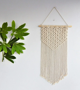 Nouvelle décoration murale en macramé en coton, faite à la main, pour la décoration de la maison, prix de gros, respectueuse de l'environnement - Product Image 3