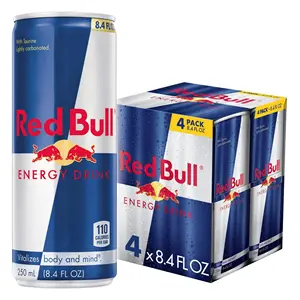 Boisson énergisante Red Bull, 8.4 floz, paquet de 4 canettes