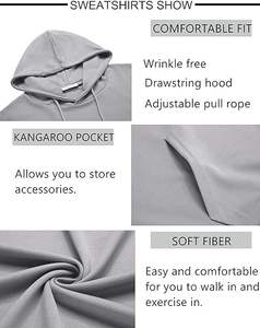 Nuevo personalizado para hombre con logotipo estampado en blanco de talla grande Sudadera con capucha para hombre Unisex 100% algodón Jogging Sweatsuit para hombres - Product Image 3