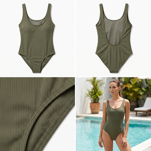 Traje de Baño Sublimado Personalizado para Mujer, de Una Pieza, Resistente al Cloro, de Secado Rápido, Fabricante de Trajes de Baño al por Mayor - Product Image 4