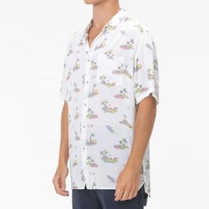 Designer Men's Casual Cotton <b>Shirts</b> for Summer Vacation <b>Cheap</b> <b>Hawaiian</b> Cuban Collar Beach Look - Product Image 2