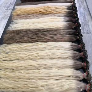 Extensions de cheveux humains vietnamiens K TIP Premium Matériau vierge Texture soyeuse douce Flux naturel Fourniture d'exportation d'usine OEM - Product Image 3