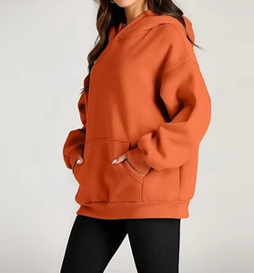 Sudadera de lana con capucha de gran tamaño para mujer, estilo hip-hop frontal personalizado, bolsillo holgado, diseño de araña, ropa de calle de invierno - Product Image 3