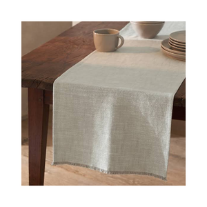 Découvrez le luxe à table avec un chemin de table rustique brodé à la main en coton 100% 180 GSM 90 pouces, fabrication OEM Inde, décoration, marque privée - Product Image 3