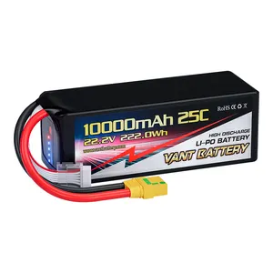 VANT 22.2V 6S 10000mAh 25C UAV Drone Battery 6S RC Lipo Batteries For Drone Agricultural Battery