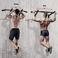 ZHOYA Home Fitness Exercice Équipement Noir Mur Monté Porte Chin Up Bar Pullups Multifonctionnel Pull Up Bar