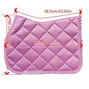 Équipement équestre, tapis de selle confortable et respirant, doublure personnalisée OEM en coton et polycoton, équitation, paillettes pour cheval - Product Image 5
