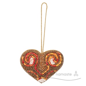 Elegante ornamento di natale artigianale cuore pieno di amore figurina per decorazioni per la casa Festive stagione natale giocattolo - Product Image 1