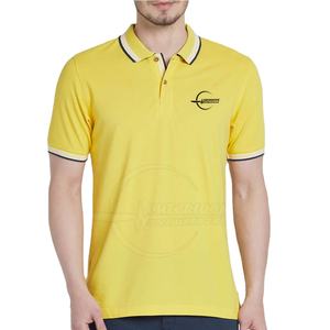 เสื้อยืดโปโลสำหรับผู้ชายเสื้อคอตตอน100% ใส่สบายดีไซน์ตามสั่ง - Product Image 1