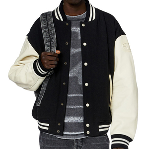 2025 chaqueta Varsity de satén personalizada/chaqueta Bomber de satén por sublimación al por mayor chaqueta de nieve Varsity Bomber para hombre - Product Image 4