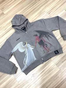 Jersey básico de algodón mezclado de alta calidad, Sudadera con capucha de algodón pesado de gran tamaño para hombre, ropa de calle con logotipo personalizado para invierno - Product Image 3