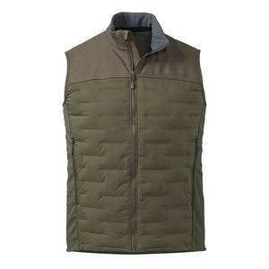 Conception personnalisée rembourré Gilet matelassé hommes bouffant fermeture éclair sans manches col solide utilitaire matelassé gilet hommes gilet respirant - Product Image 6