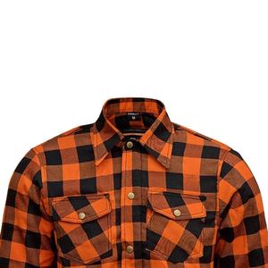 Chemise de flanelle renforcée en aramide pour hommes Veste de sécurité pour moto avec design à carreaux, protection blindée CE - Product Image 2