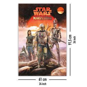 The Mandalorian Team <b>Poster</b> Digital Printing on Vinyl and Canvas for Decorative Flags and Banners - Product Image 4