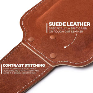 Cinturón de Peso de Cuero Genuino de Alta Calidad para Dominadas, Soporte Lumbar para Entrenamiento con Pesas, Cinturones de Peso con Cadena de Acero Resistente - Product Image 3