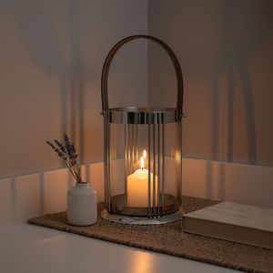 Lanterne en métal pour l'extérieur, éclairage suspendu, créant un style extérieur dramatique d'inspiration médiévale et une ambiance - Product Image 4