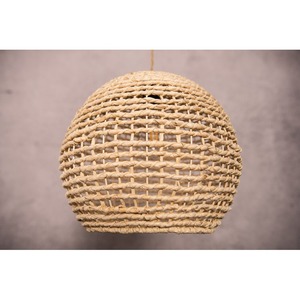 Precio barato Nuevos artículos Jacinto de agua Pantalla tejida Lámpara de techo con forma de línea colgante con efecto de iluminación Hecho en Vietnam - Product Image 4