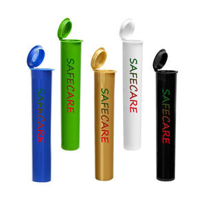 El sello reciclable con logotipo personalizado presenta una tapa con bisagras de tubo superior Pop de 116mm, <span class=keywords><strong>botella</strong></span> exprimible a prueba de niños para embalaje de medicamentos - Product Image 3