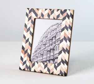 Venta al por mayor 2023 diseño personalizado hueso incrustaciones marco de fotos 4x6 mejor precio impresión por sublimación gran oferta marco de fotos personalizado - Product Image 2