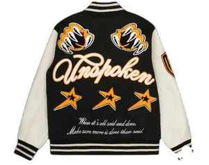 Chaqueta Varsity de Béisbol Reversible y Cortavientos para Hombre, Diseño Personalizado, Bordado Chenille, Mangas de Cuero, Cuello Alto, Logotipo Frontal - Product Image 2