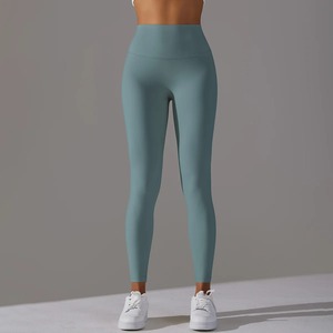 <b>Women's</b> High Quality Fitness <b>Leggings</b> Custom Sizes Breathable 100% Cotton Mid-Waist Made in Pakistan - Product Image 2