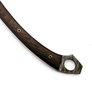 ขวานเหล็กดามัสกัสทำมือเกรดอุตสาหกรรมพร้อมด้ามไม้พื้นผิวธรรมชาติสำหรับการผจญภัยในถิ่นทุรกันดารกิจกรรมกลางแจ้ง - Product Image 6