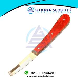 Couteau à sabot droit large pour instrument vétérinaire pour droitier avec lame à double tranchant - Product Image 5