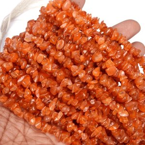 Cornaline naturelle non coupée puces perles irrégulières pierres précieuses brutes pièces perles en vrac pour la fabrication de bijoux bricolage artisanat fournisseur en gros - Product Image 3