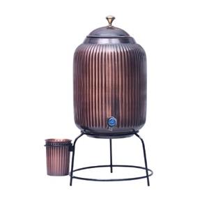 Matka de Cobre Antigua con Logotipo Personalizado, 8 Litros, Donde la Tradición se Une a la Artesanía. Jarra de Cobre Heritage - Product Image 1